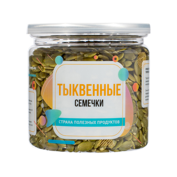 Семечки тыквенные очищенные, банка, 250 гр.